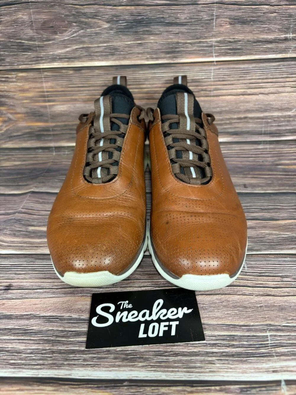 Johnston‎ & Murphy XC4 U Throat Men's Brown Leather Shoes Size 9.5
